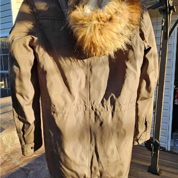 Abercrombie Kids Olive Parka Jacket - Picture 3 of 3